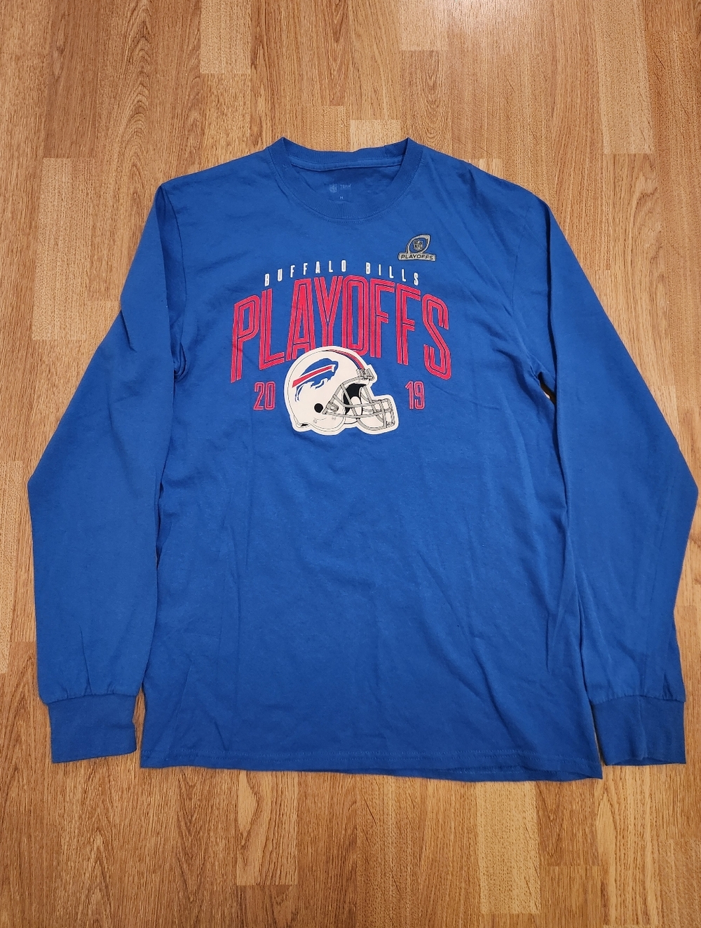 NFL Team Apparel Long Sleeve Buffalo Bills 2019 Playoffs Blue Medium